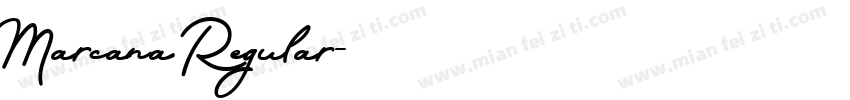Marcana Regular字体转换